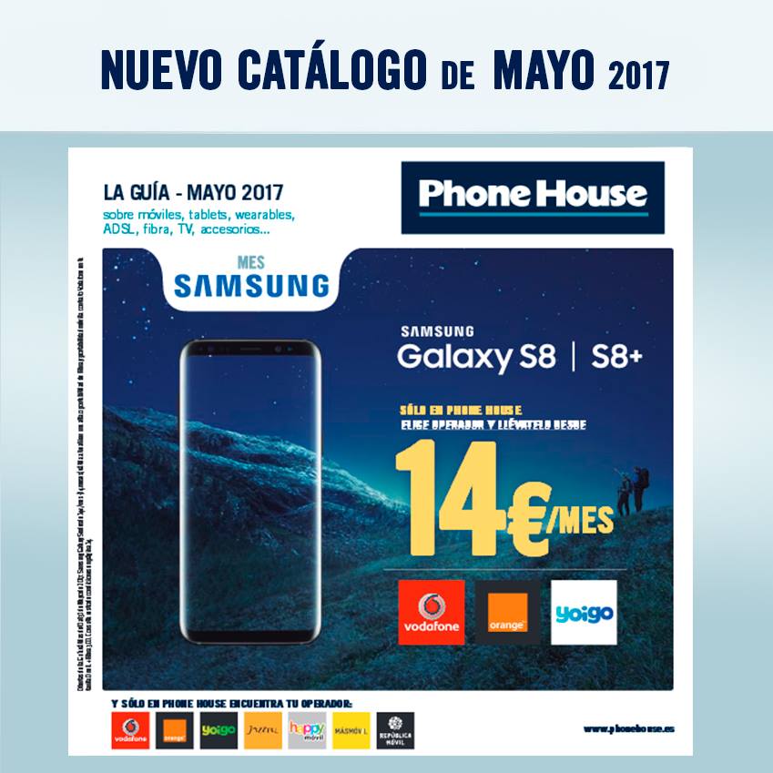 Samsung S8 por 14€/mes